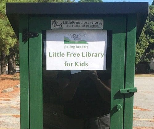 “Rolling Readers” Little Free Library for Kids has been installed!