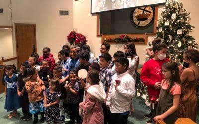 Our new friends joined our Hand Bell practice.