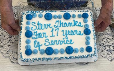 Steve, Thank you for 17years of service.